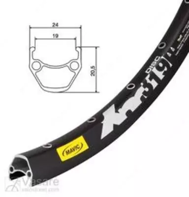 Обод Rim Mavic XM 319 disc 29 Обод Rim Mavic XM 319 disc 29" black на 32 пистанированный.