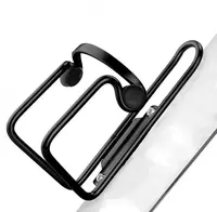 Флягодержатель черный алюминевый.