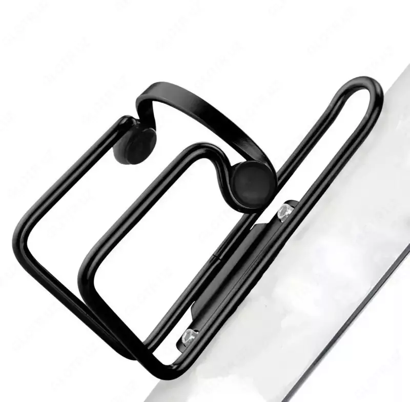 Флягодержатель черный алюминевый.