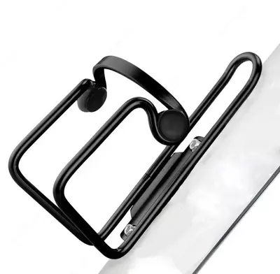 Флягодержатель черный алюминевый.