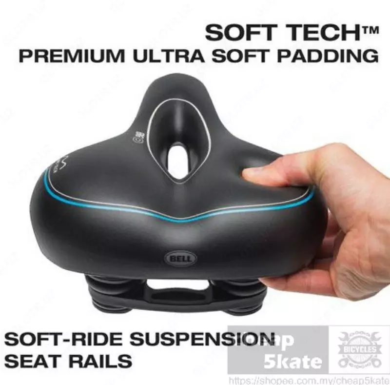 BELL velosiped o‘rindig‘i — keng va yumshoq.