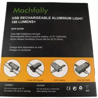 Велосипедная фара 180 lumens USB Только в розницу