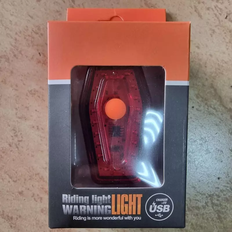 Велосипедный фонарь задний LIGHT USB