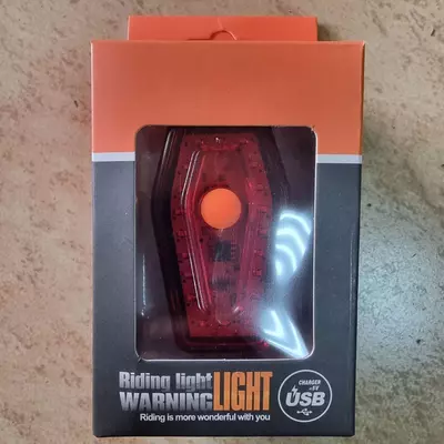 Велосипедный фонарь задний LIGHT USB