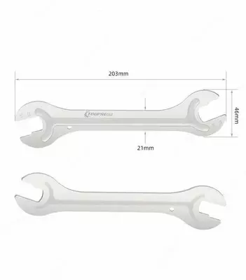 Конусный ключ для втулок и педалей 13/14/15/16 мм.