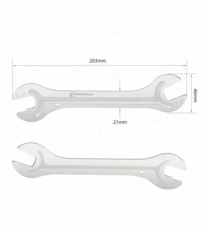 Конусный ключ для втулок и педалей 13/14/15/16 мм.