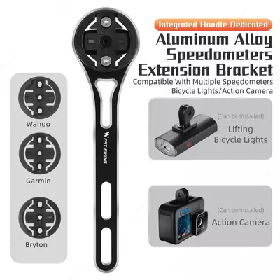 Крепление велокомпьютера и фонарь на велосипед.