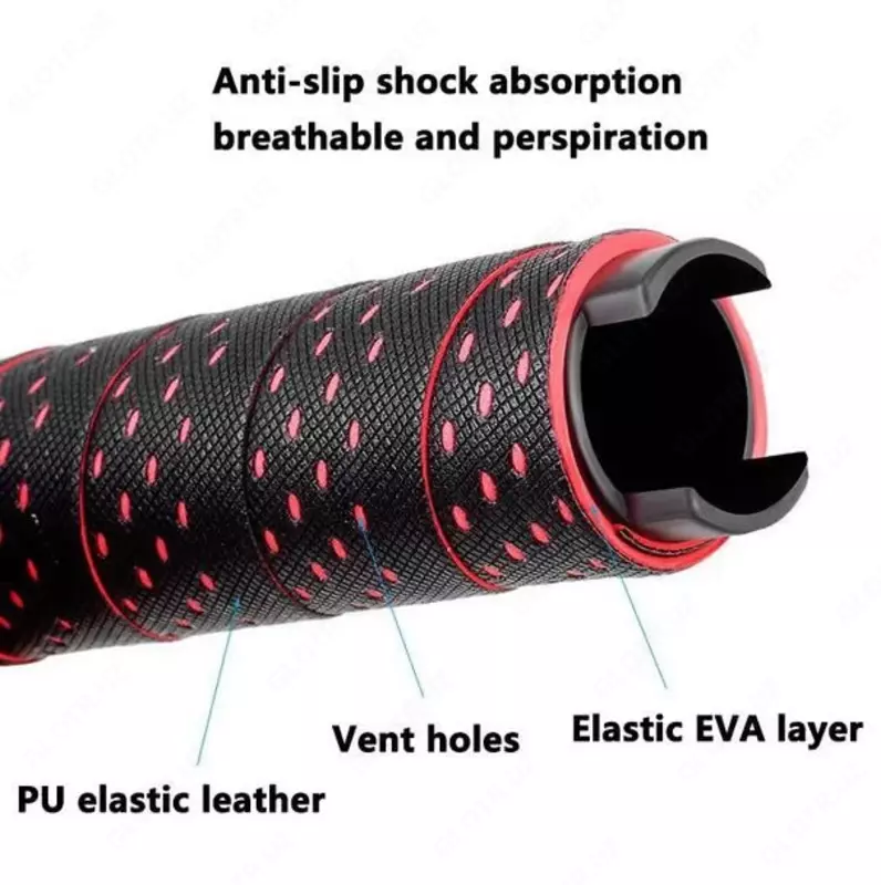 Грипсы кожаные Toopre (Черный).
