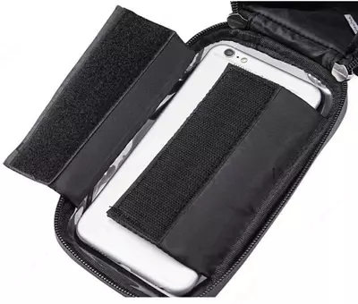 Вело-сумка с карманов под телефон на раму велосипеда.