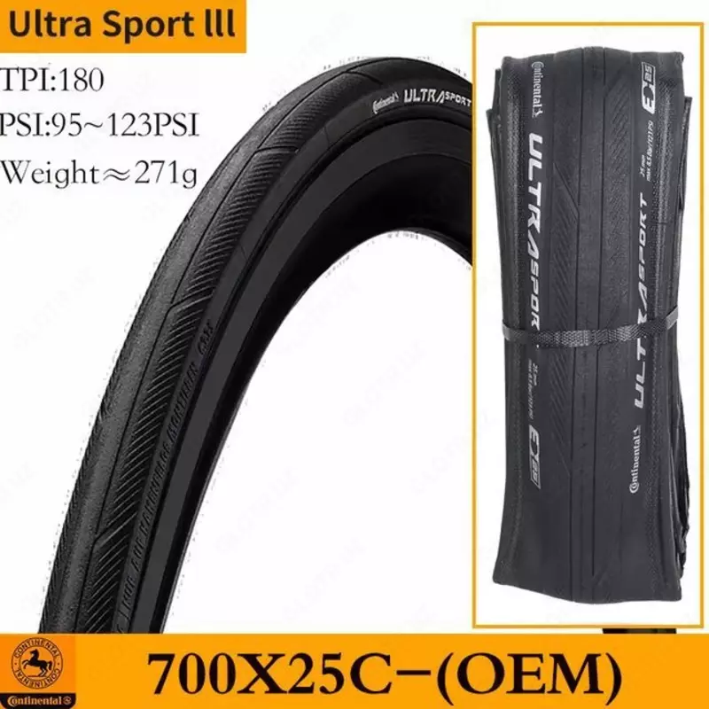 Покрышки CONTINENTAL Ultra Sport III 700x25c FOLDING
