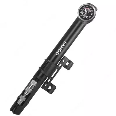 Насос Deli DL 880008 со шлангом и монометром (велосипед/самокат).