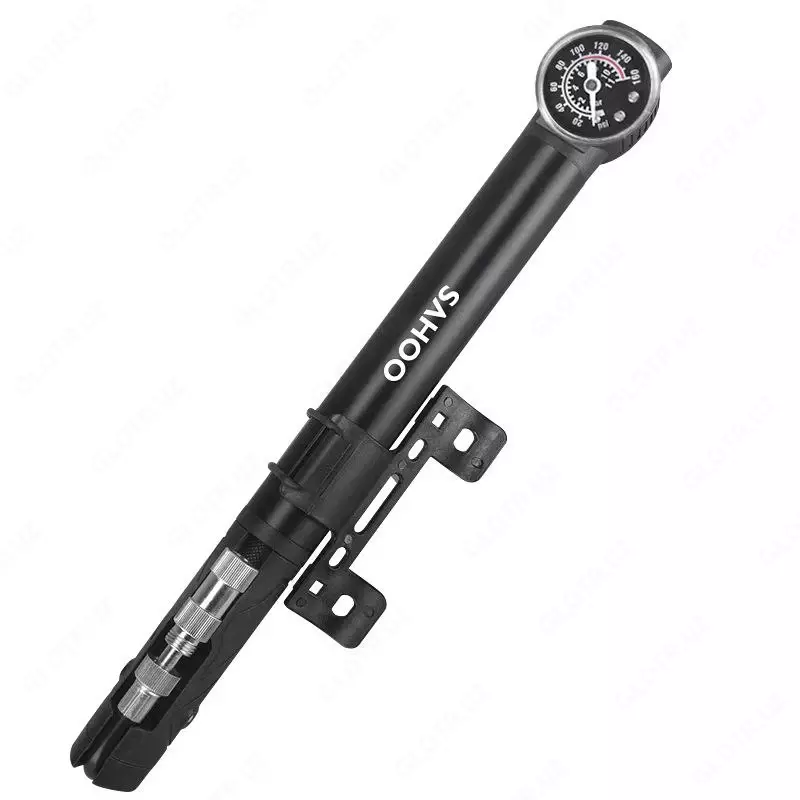 Насос Deli DL 880008 со шлангом и монометром (велосипед/самокат).