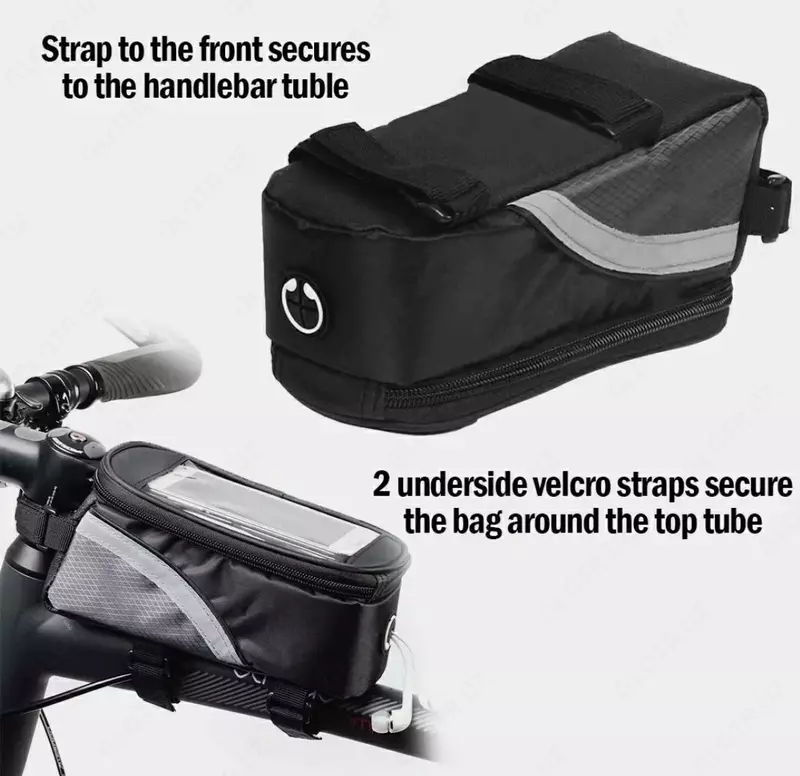 Вело-сумка на раму с сенсорным экраном для телефона