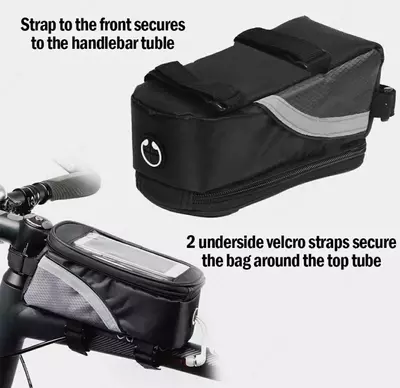 Вело-сумка на раму с сенсорным экраном для телефона