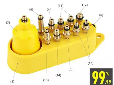 Универсальный набор для прокачки гидравлики TOOPRE