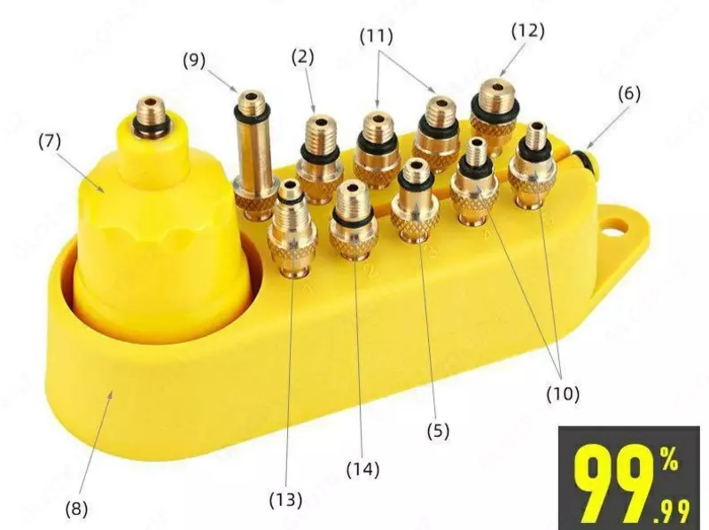 Универсальный набор для прокачки гидравлики TOOPRE
