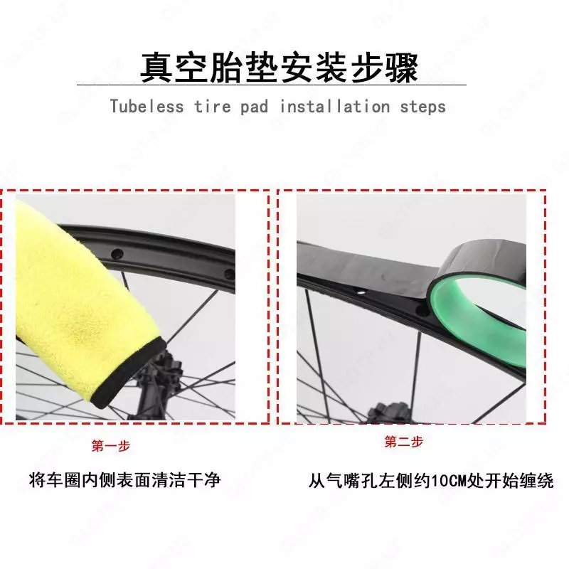 Ободная лента для бескамерных колес RGO черная.