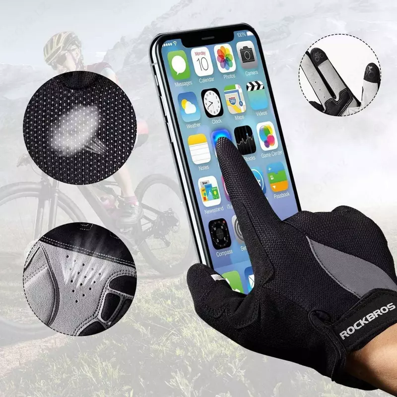Перчатки с пальцами ROCKBROS S030 S, M, L, XL, XXL.