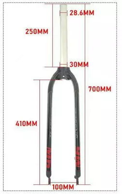 Вилка алюминевая HASSNS MD5 26/27,5/29