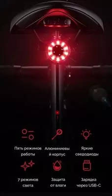 Фонарь под сиденье ROCKBROS Q3 SAMURAI