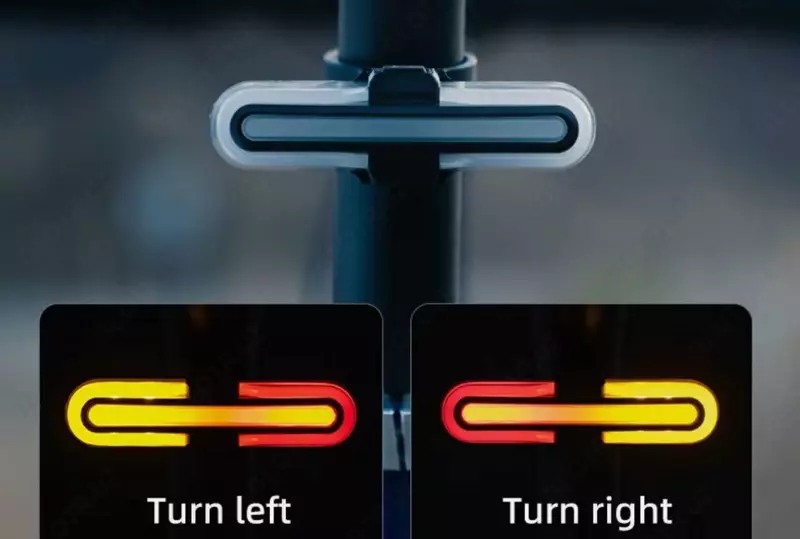 Умный задний фонарь с поворотниками на велосипед ROCKBROS