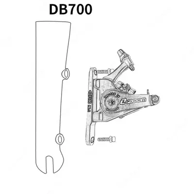 Тормоза ZOOM DB700 механические дисковые П/З 140-160.