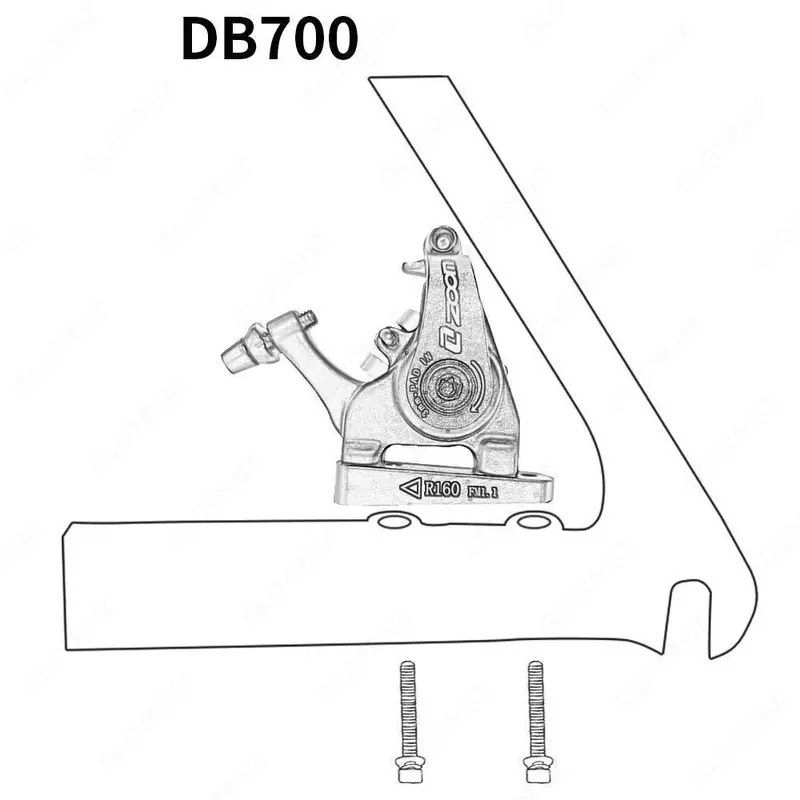 Тормоза ZOOM DB700 механические дисковые П/З 140-160.