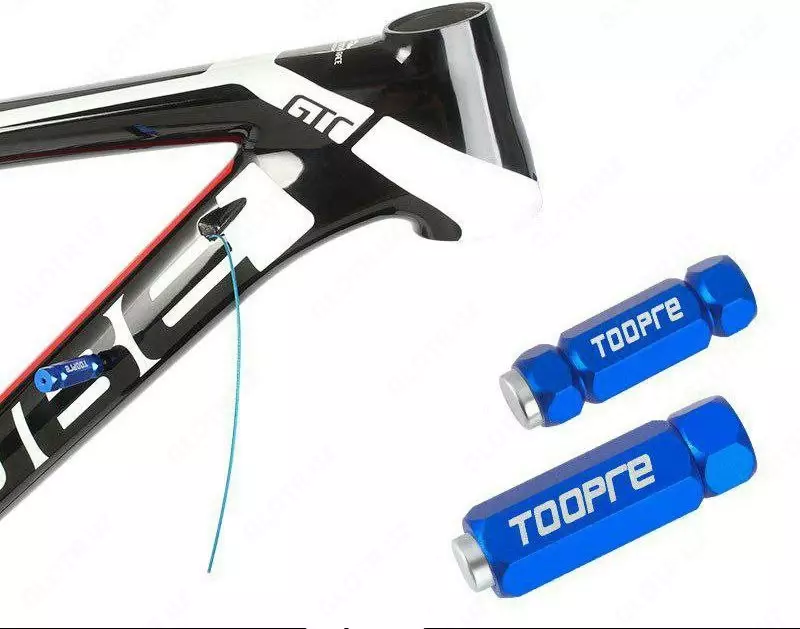 Инструмент TOOPRE для проведения тросов внутри рамы велосипеда.