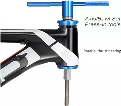 Выприсовщик и запрессовщик подшипников или чашек каретки/рулевой колонки.