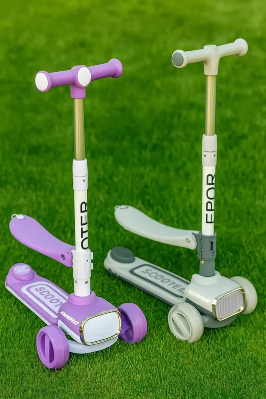 bolalar skuterlari, turli modellari