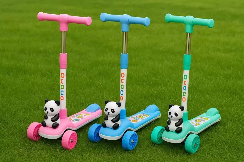 bolalar skuterlari, turli modellari