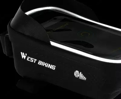 Велосипедная сумка WEST BIKING на раму с держателем для телефона 6.5L