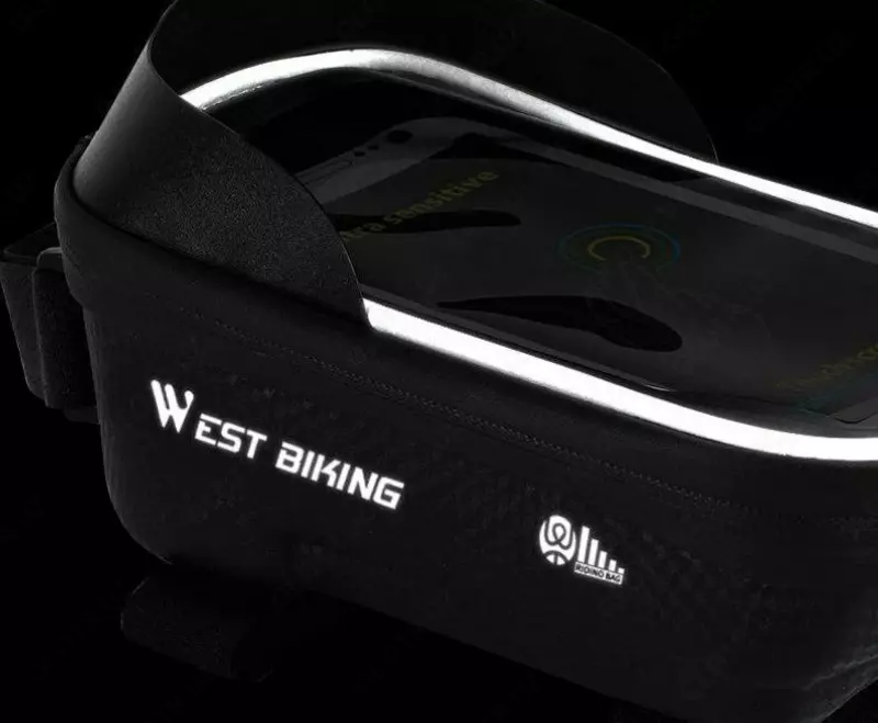 Велосипедная сумка WEST BIKING на раму с держателем для телефона 6.5L