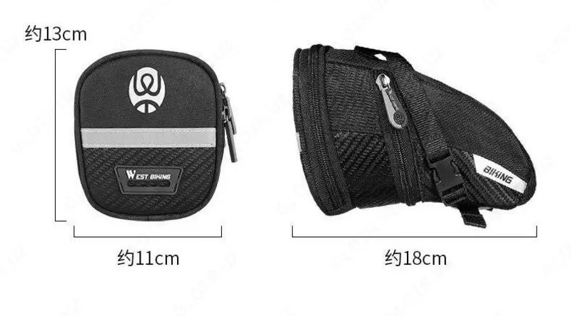 WEST BIKING velosiped egari uchun matodan tikilgan sumka