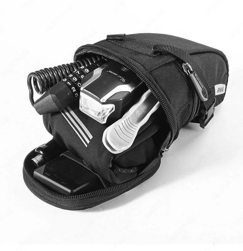 WEST BIKING velosiped egari uchun matodan tikilgan sumka