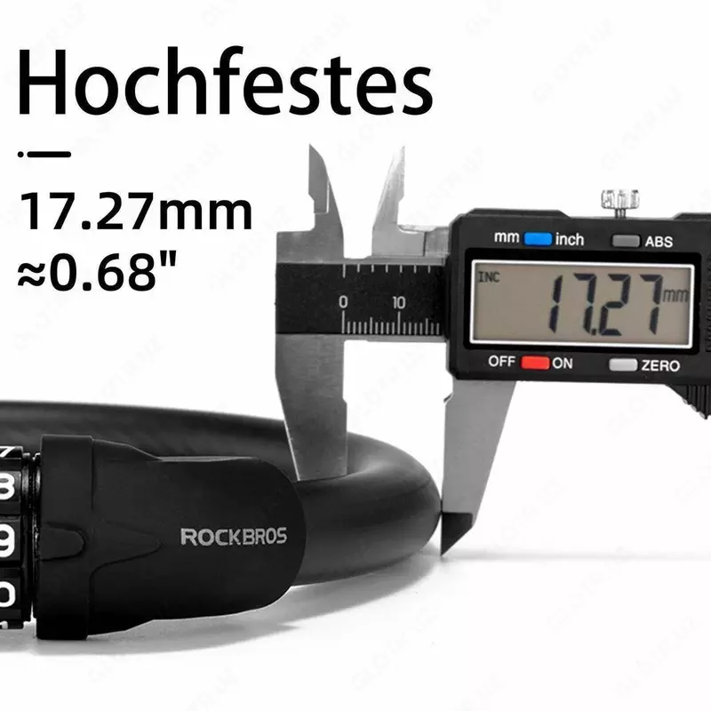  Кодовый замок ROCKBROS RKS570-BK velo-zapchasti