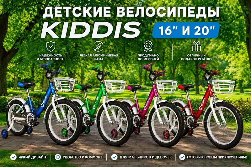  KIDDIS 16 va 20 bolalar velosipedlari - 