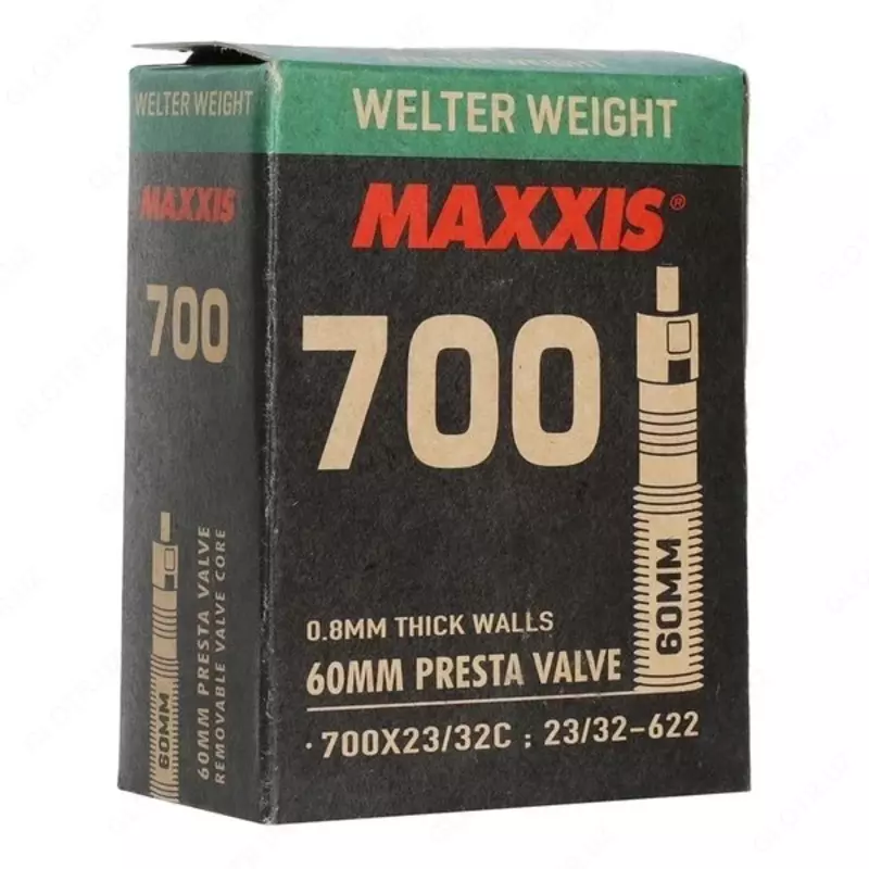 Камера MAXXIS Welter Weight 700×23/32C Presta FV 60 мм и 80 мм