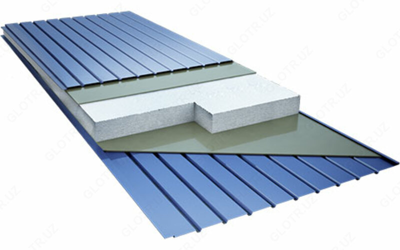 Сендвич панели из пенопласта  для тепло и шумоизоляции