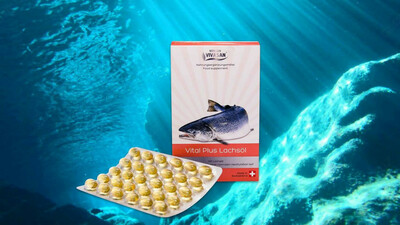 Витал плюс с маслом лосося и Омега3 150 мг в капсуле - 318 000 сум / шт.