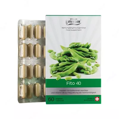 Фито-40 капсулы с изофлавонами сои и фитоэстрогенами
