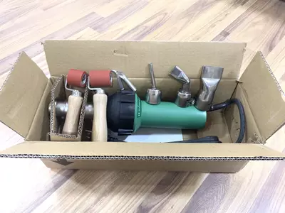 Строительный фен для пайки линолеума