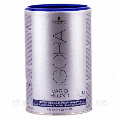Schwarzkopf Professional Igora Vario Blond Plus - Yorituvchi kukun (450 g)