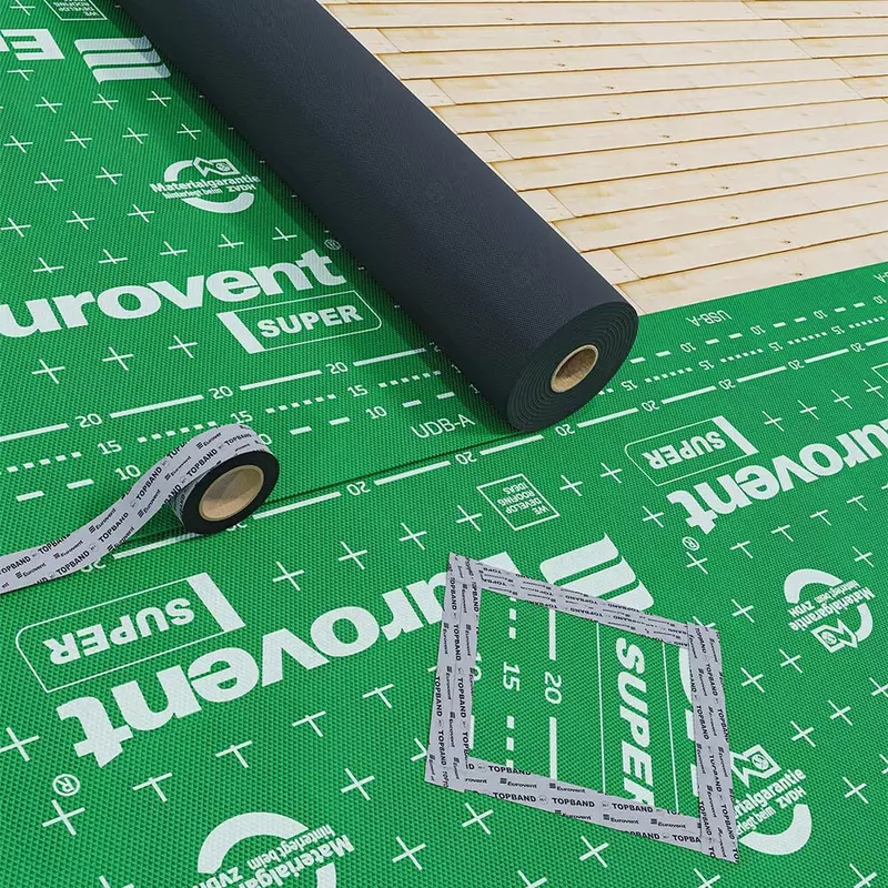  Односторонняя лента из нетканного полипропилена и клея Eurovent TOPBAND (50ммх25м) - 