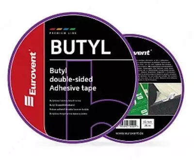 Лента двустроронняя бутиловая разделенная бумагой Eurovet BUTYL (15ммх25м)
