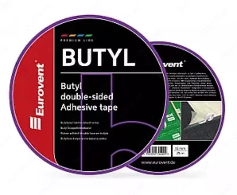 Лента двустроронняя бутиловая разделенная бумагой Eurovet BUTYL (15ммх25м)