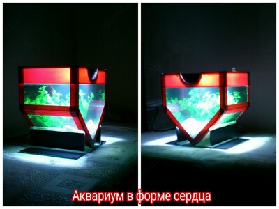 Мини - аквариум в форме сердца. Оптом и розница