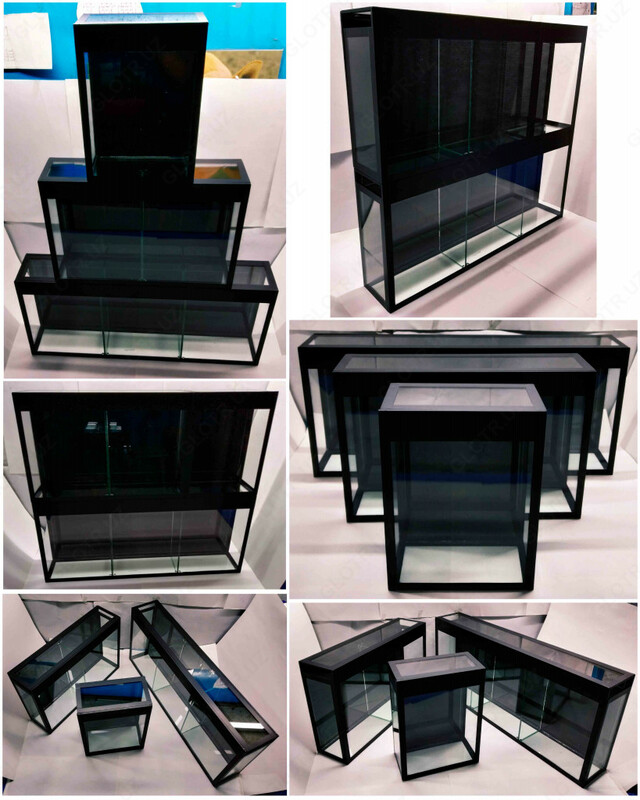 Мини-аквариумы c одним отсеком и более.