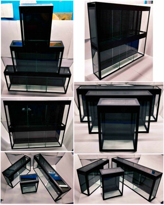 Мини-аквариумы c одним отсеком и более.