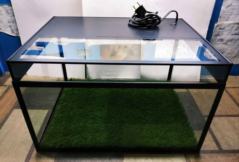 Террариум модель № 1 (02).с у/ф лампой и искусственным газоном - от {0} сум